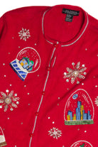 Vintage Red Ugly Christmas Cardigan 62648