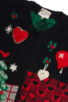 Vintage Black Ugly Christmas Cardigan 62844