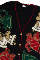 Vintage Black Ugly Christmas Cardigan 62719