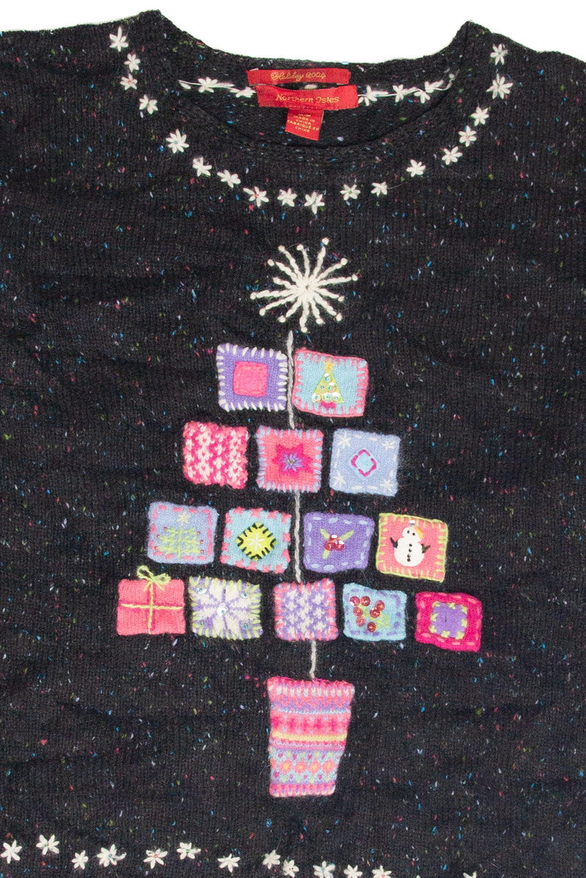 Vintage Black Ugly Christmas Pullover 63094