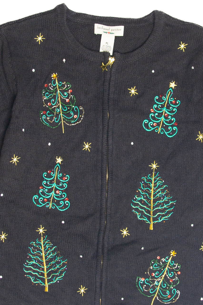 Vintage Black Ugly Christmas Cardigan 63323
