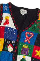 Vintage Black Ugly Christmas Vest 62592