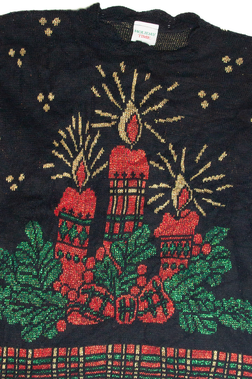 Vintage Black Ugly Christmas Pullover 63284