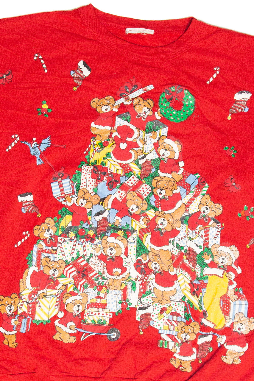 Vintage Red Holiday Sweatshirt 63044