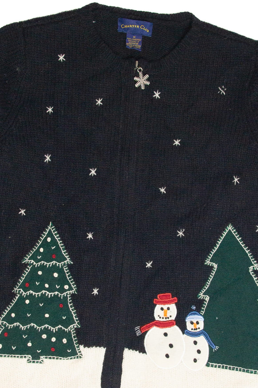 Vintage Black Ugly Christmas Cardigan 63080