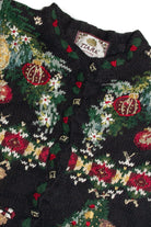 Vintage Black Ugly Christmas Cardigan 62337