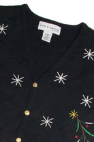  Vintage Black Ugly Christmas Vest 60844