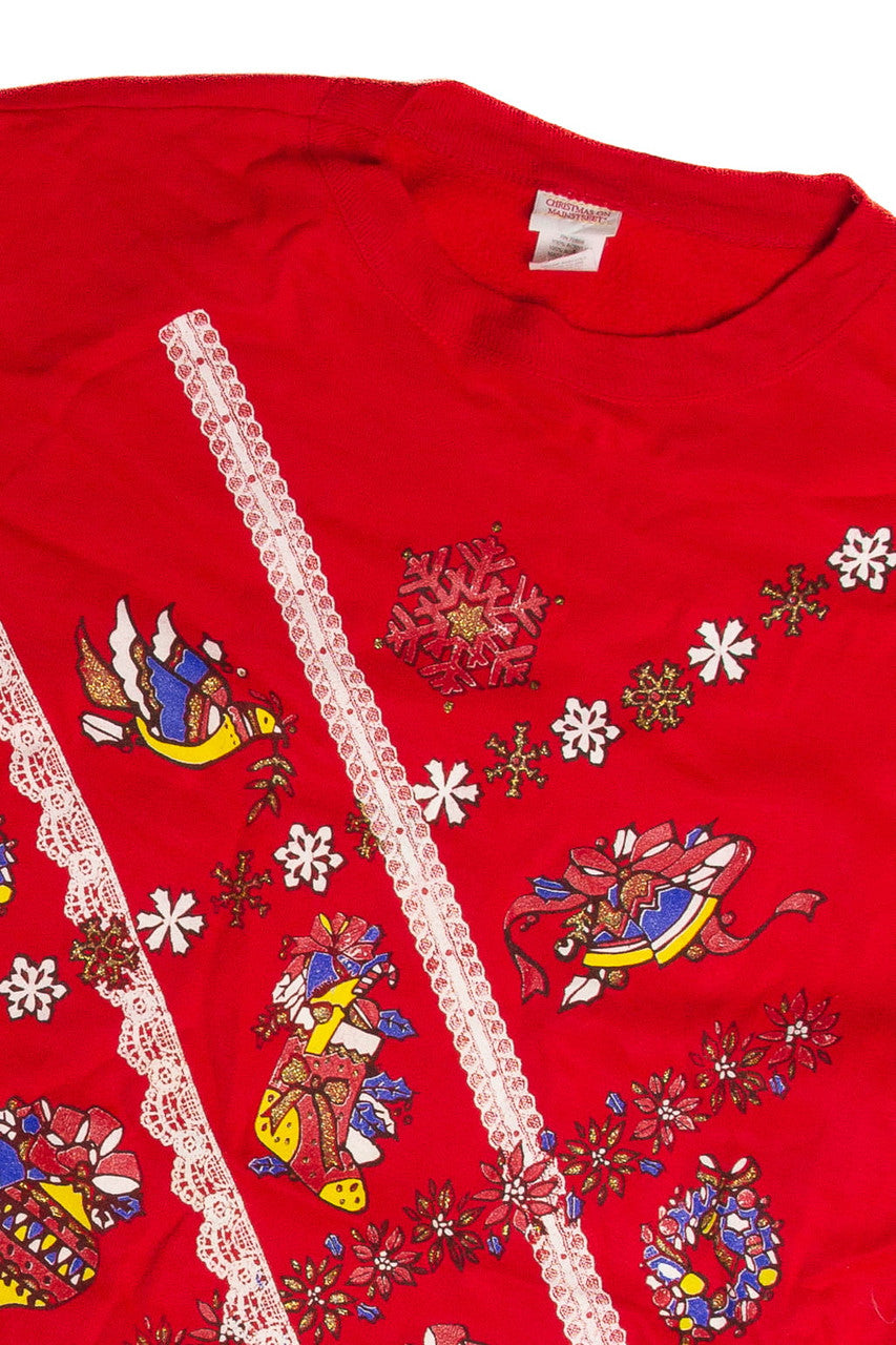 Vintage Red Christmas Sweatshirt 62482