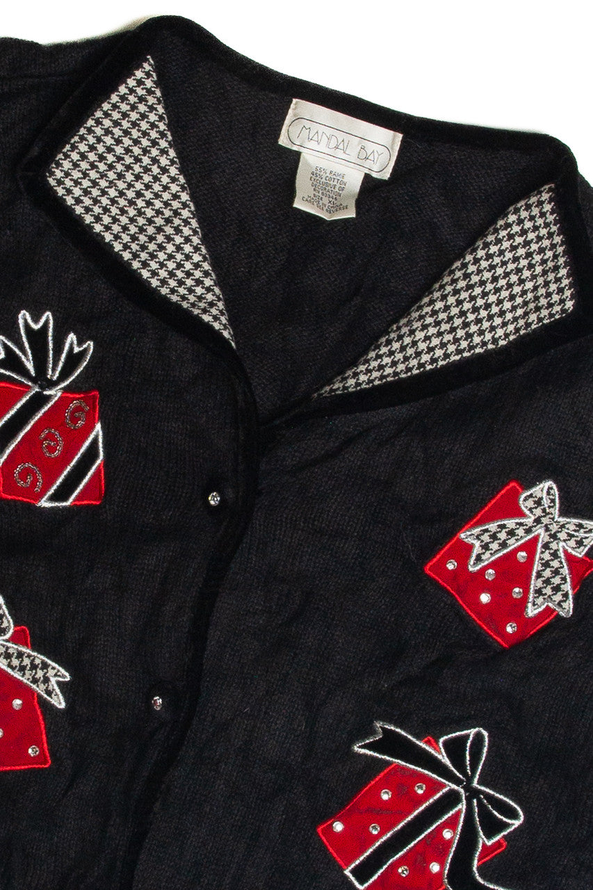 Vintage Black Ugly Christmas Cardigan 59623