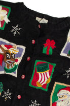 Vintage Black Ugly Christmas Cardigan 59599