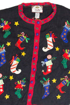Vintage Black Ugly Christmas Cardigan 63432