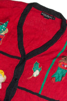 Vintage Red Ugly Christmas Cardigan 62346