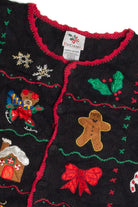 Vintage Black Ugly Christmas Cardigan 60878
