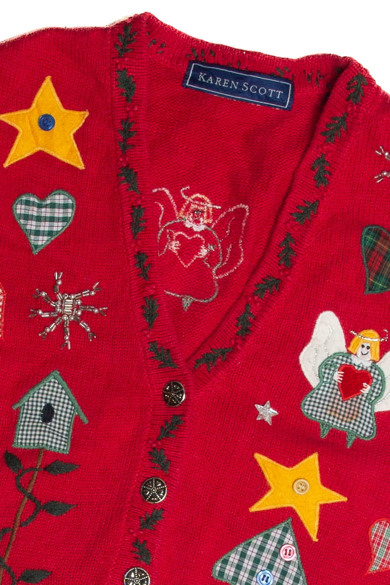 Vintage Red Ugly Christmas Vest 62615