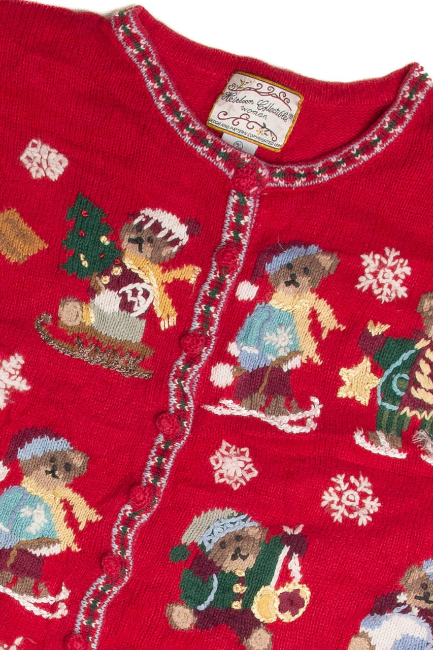 Vintage Red Ugly Christmas Cardigan 59842