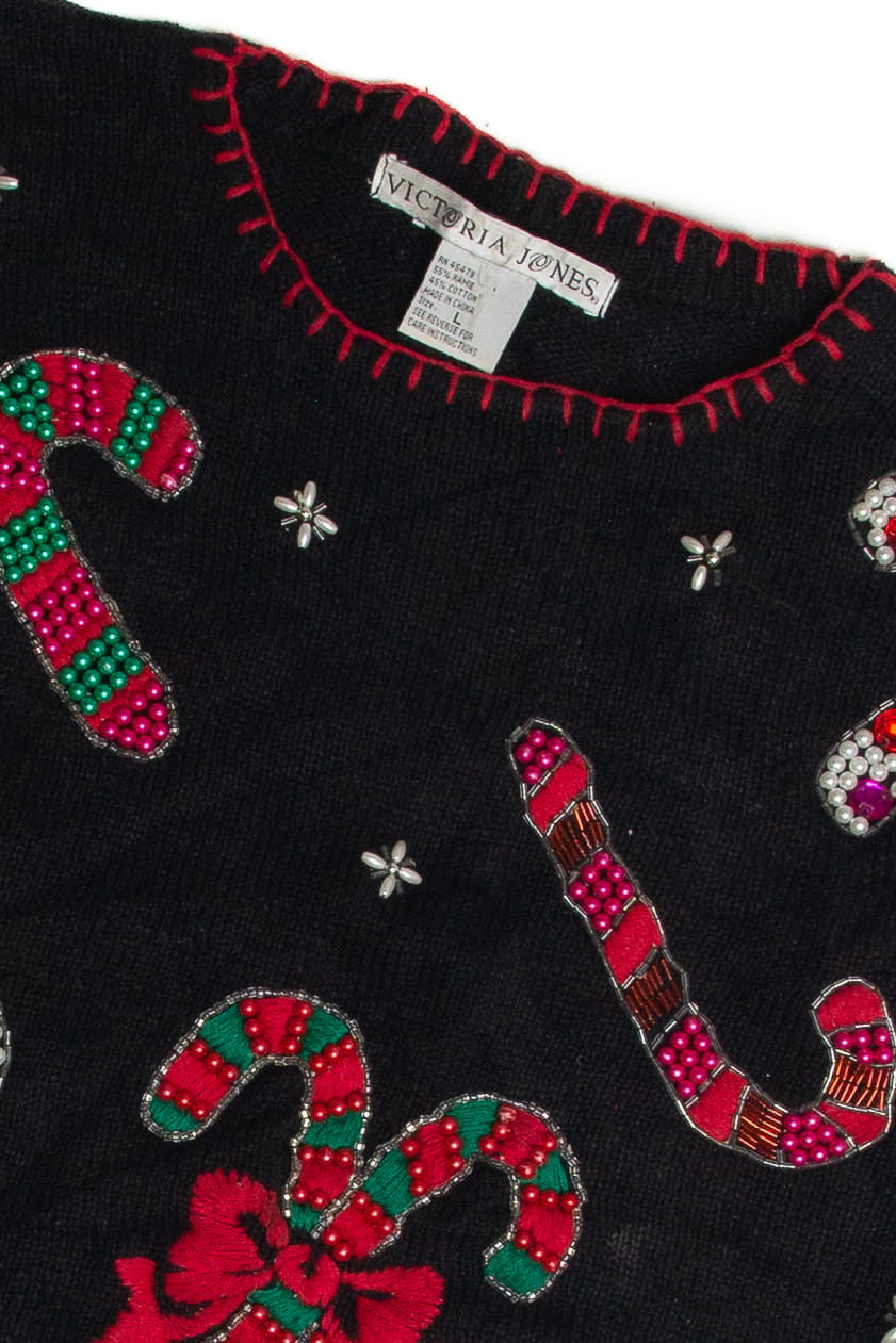 Vintage Black Ugly Christmas Sweater 60943