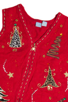 Vintage Red Ugly Christmas Vest 62584