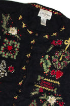 Vintage Black Ugly Christmas Cardigan 59955