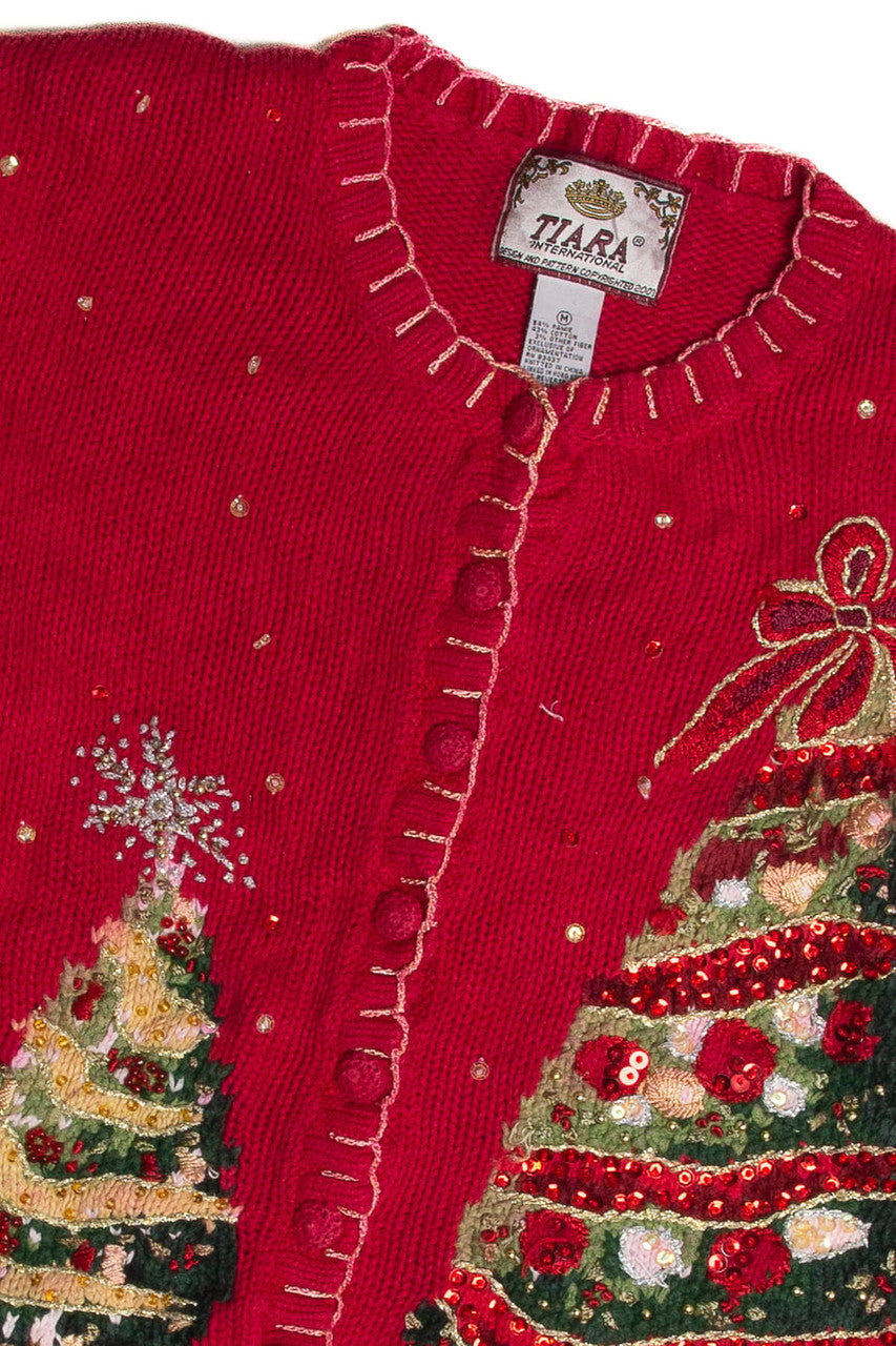 Vintage Red Ugly Christmas Cardigan 62791