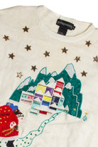 Vintage White Ugly Christmas Sweater 62783