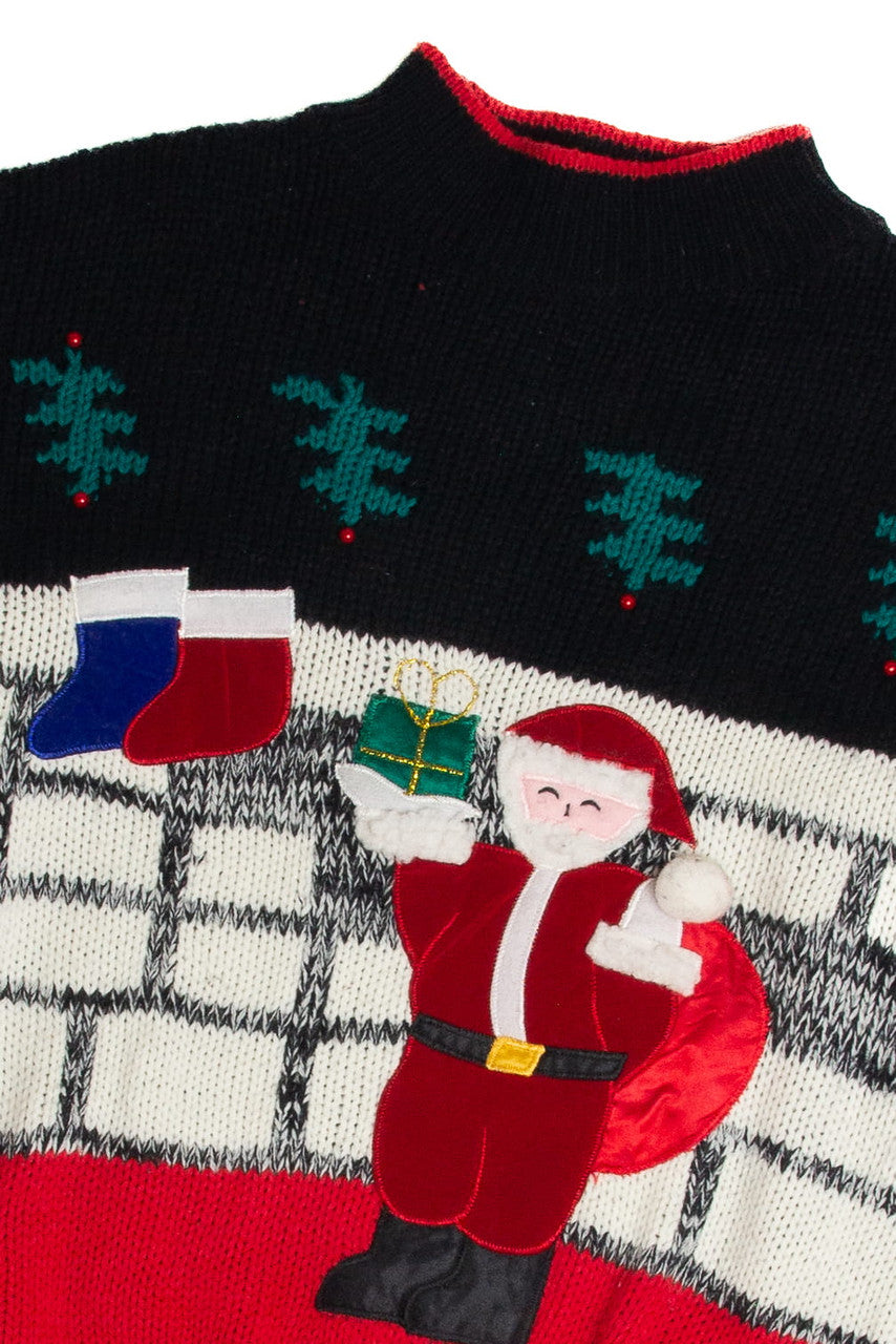 Vintage Black Ugly Christmas Sweater 62697