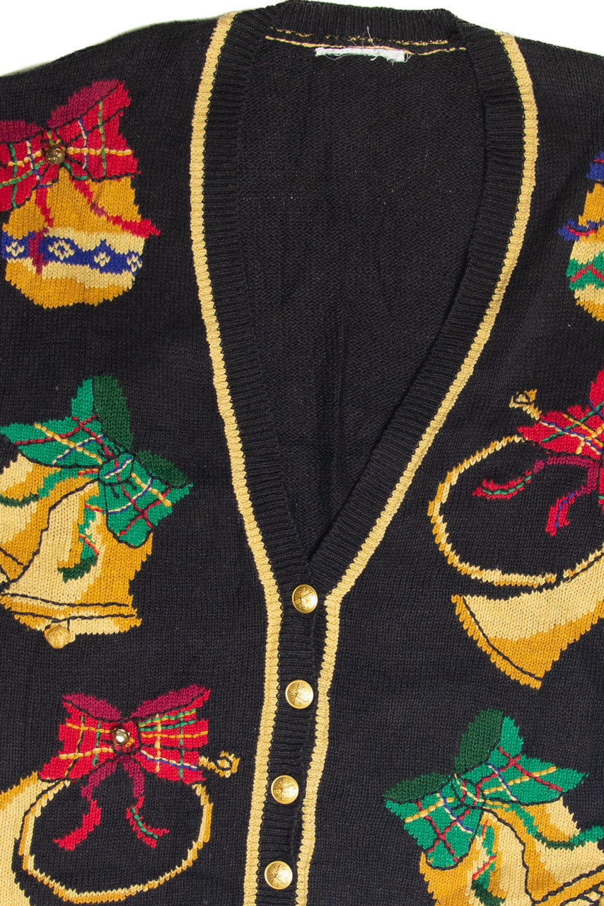 Vintage Black Ugly Christmas Cardigan 62943
