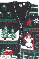 Vintage Black Ugly Christmas Cardigan 63368
