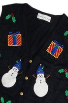 Vintage Black Ugly Christmas Vest 62285