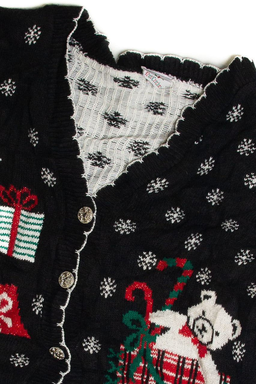 Vintage Black Ugly Christmas Sweater 59671