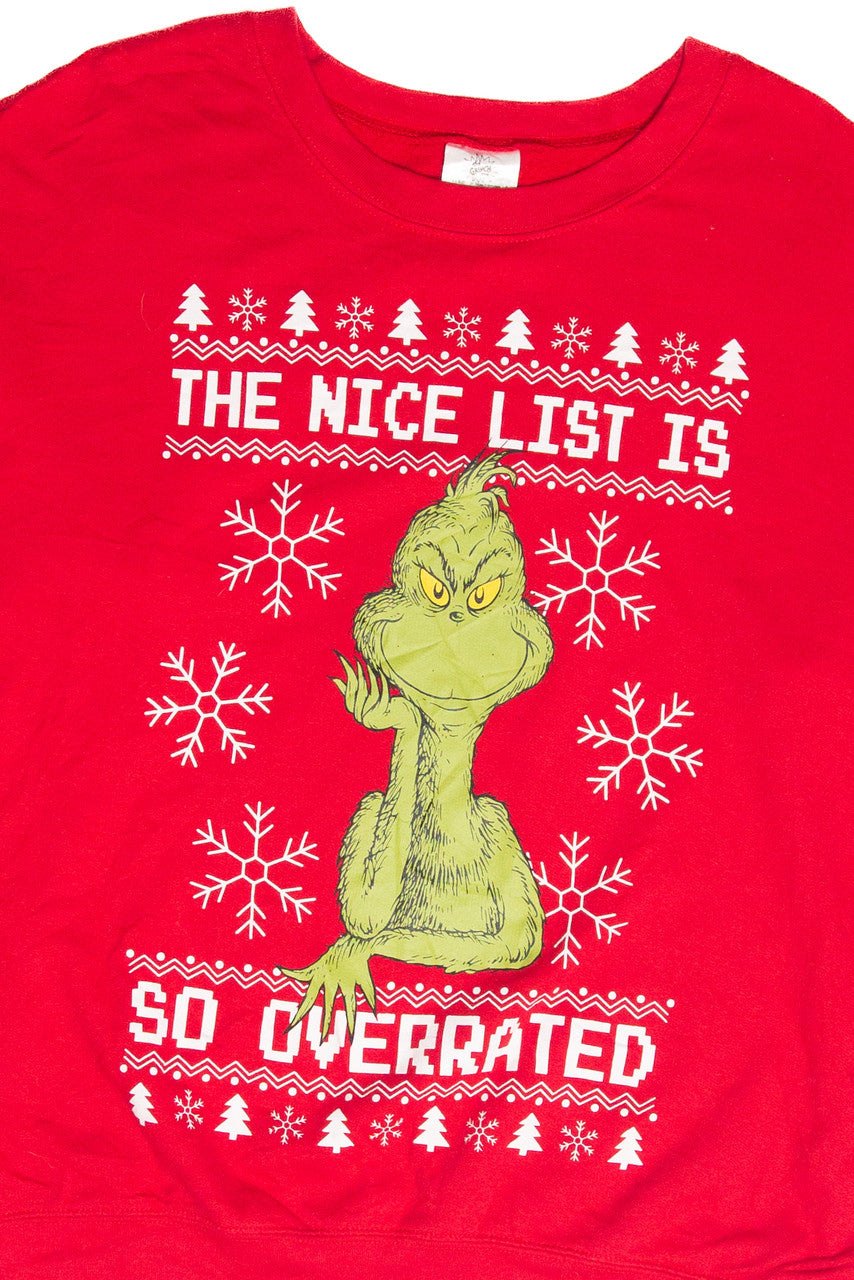 The Grinch "Nice List Is Overrated" Sweatshirt
