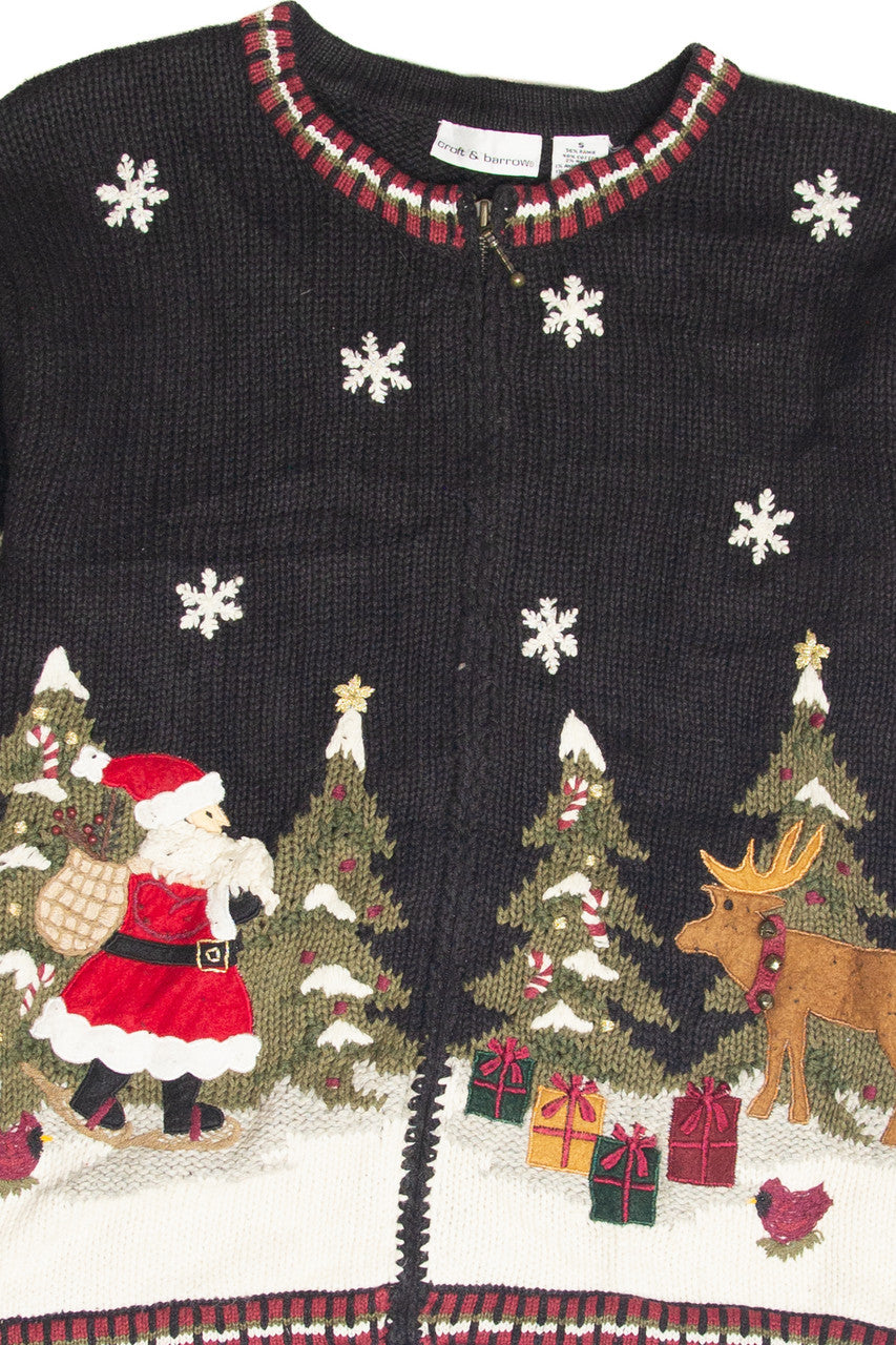 Vintage Black Ugly Christmas Cardigan 63212