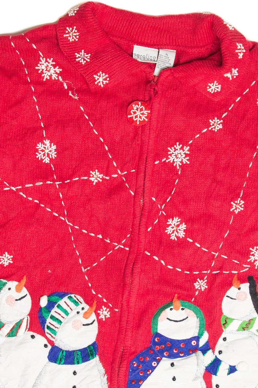 Vintage Red Ugly Christmas Cardigan 63121