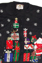 Vintage Black Ugly Christmas Cardigan 63341