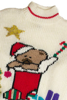 Vintage White Ugly Christmas Sweater 62695
