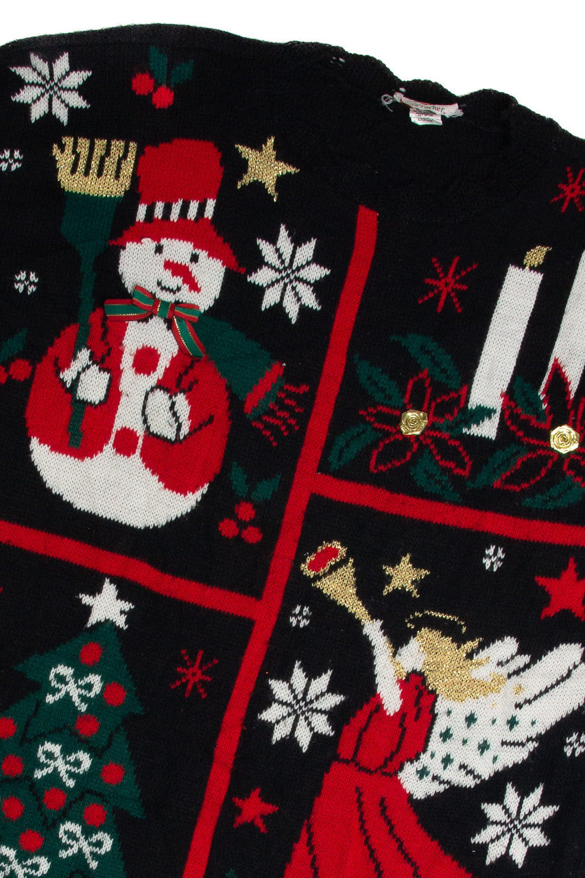 Vintage Black Ugly Christmas Sweater 62851