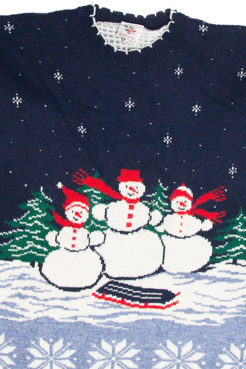 Vintage Blue Ugly Christmas Pullover 63388