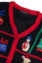 Vintage Black Ugly Christmas Cardigan 62845