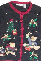 Vintage Black Ugly Christmas Cardigan 63295