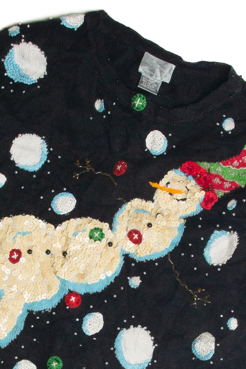 Vintage Black Ugly Christmas Cardigan 62424