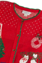 Vintage Red Ugly Christmas Cardigan 62750