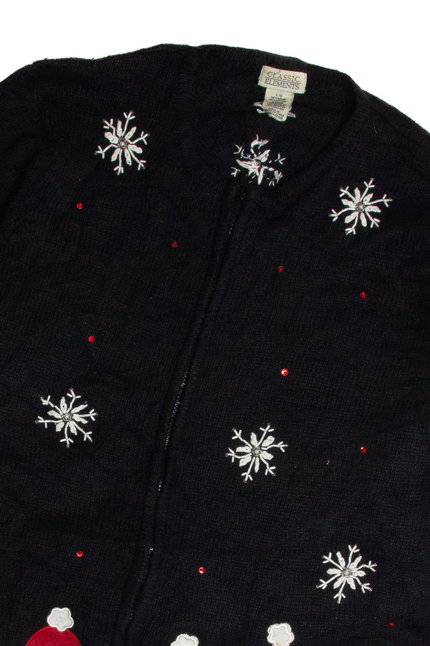 Vintage Black Ugly Christmas Cardigan 62854
