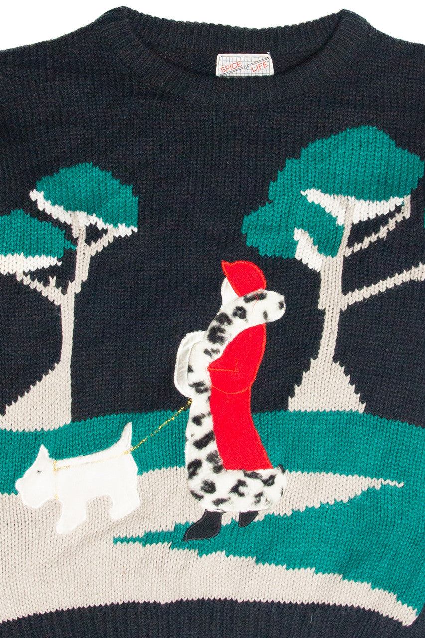 Vintage Black Holiday Pullover 63263