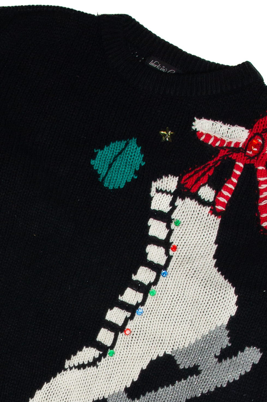 Vintage Black Ugly Christmas Sweater 62852