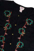 Vintage Black Ugly Christmas Cardigan 62311