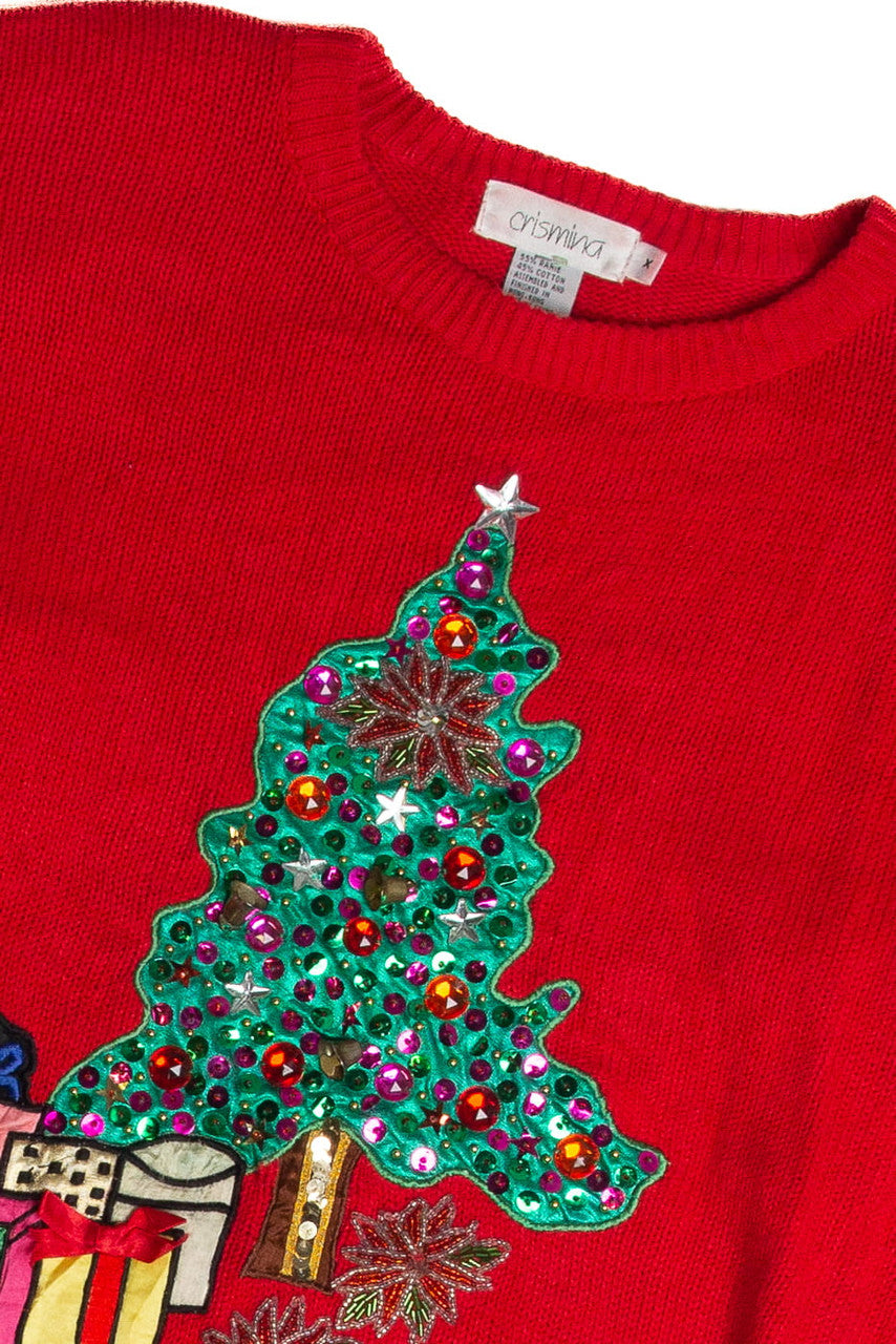 Vintage Red Ugly Christmas Sweater 62727