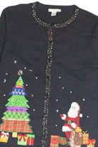 Vintage Black Ugly Christmas Cardigan 63251