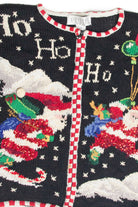 Vintage Black Ugly Christmas Cardigan 63318
