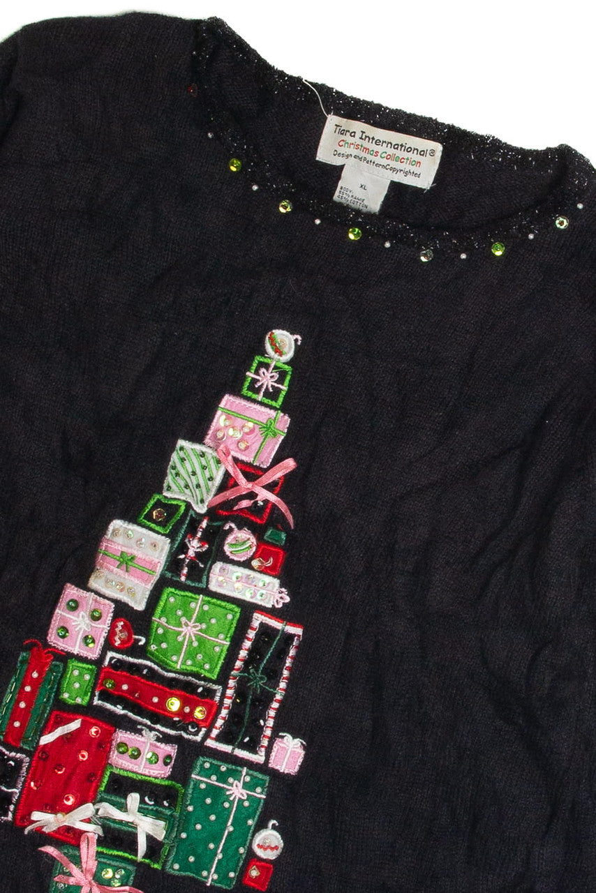 Vintage Black Ugly Christmas Sweater 59617