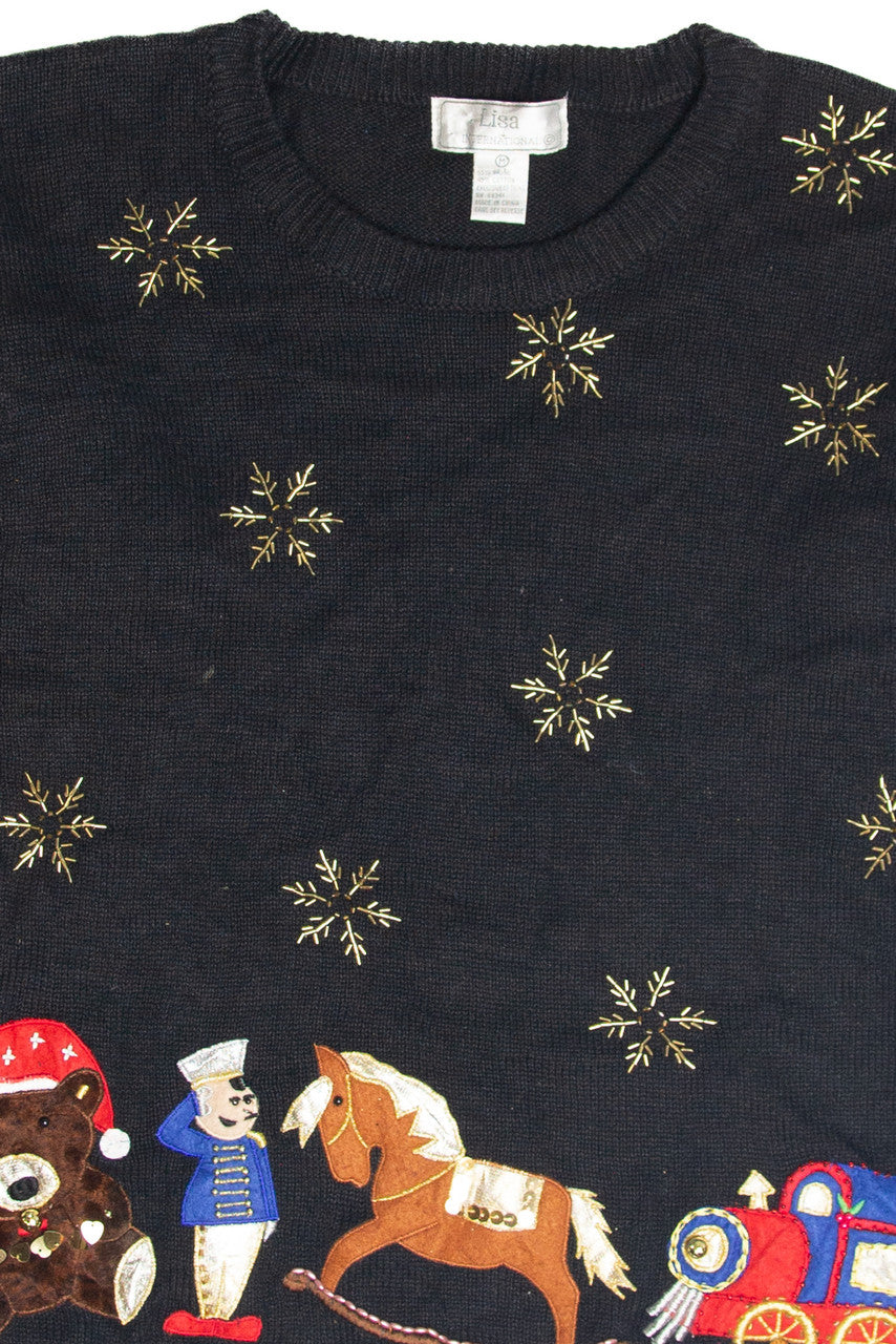 Vintage Black Ugly Christmas Pullover 63395