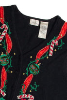 Vintage Black Ugly Christmas Vest 62597